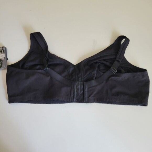 $60 NEW 48DD DOMINIQUE  BLACK MARCELLE wirefree full comfort bra 48E 48 E DD NWT - Picture 3 of 7